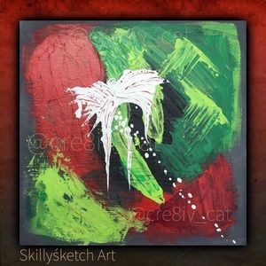Abstract Art Painting on Stretched Canvas